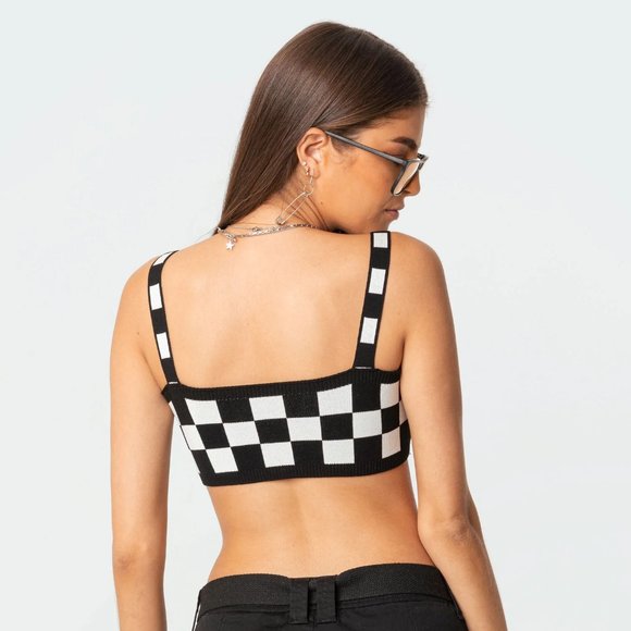 Edikted Checkered Top - Picture 2 of 3